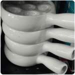 Snail dish 6 slots with handle