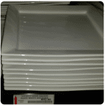 Square plate white