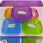 H.L. square bonbon Colur box 0.35L.