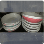 Hobby life motif oval plate ass. Colours