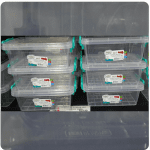 H.L. multi rectangle storage box 0.6L