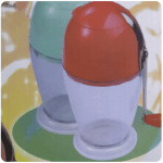 Plastic ice crusher