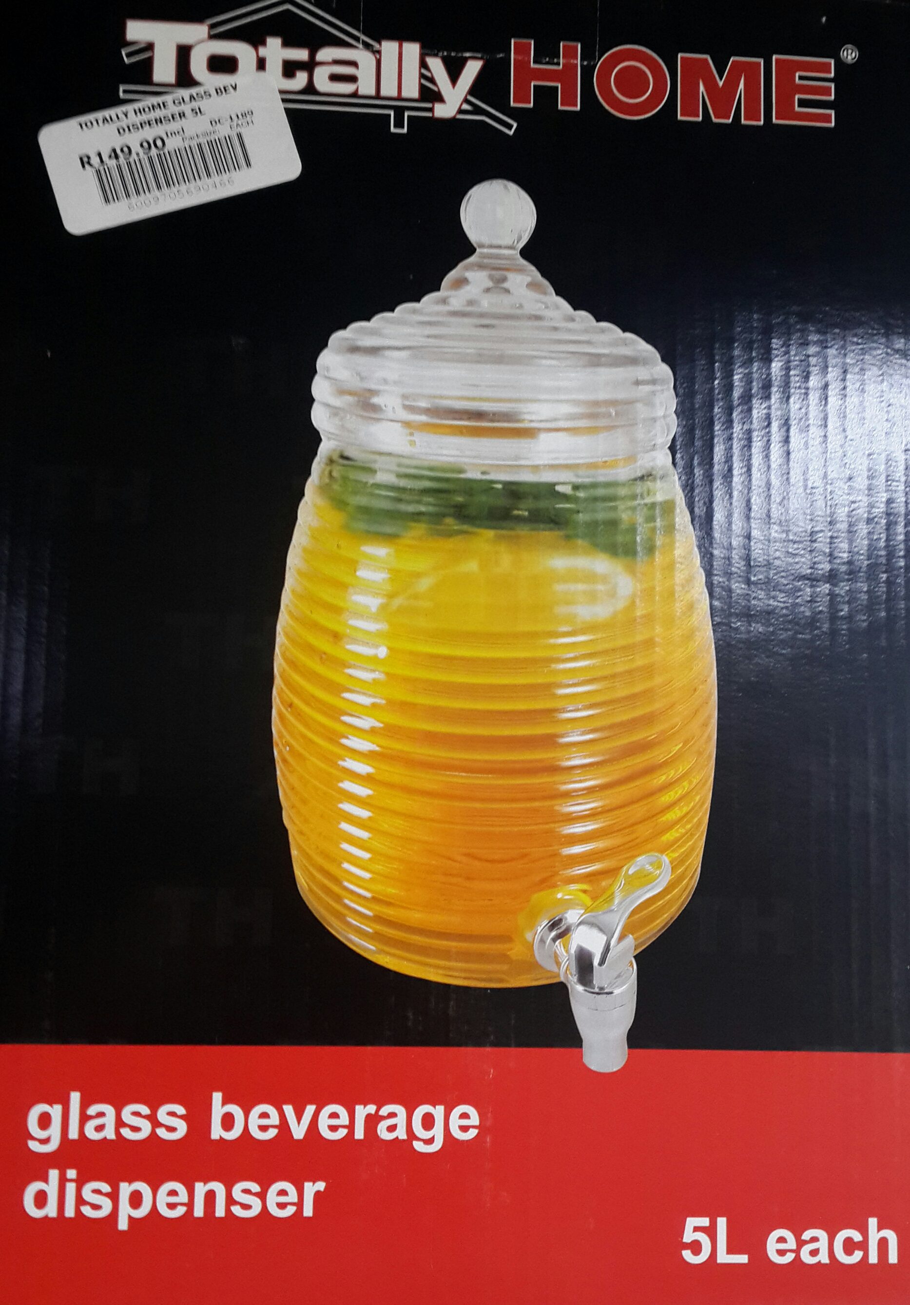 Totally home Glass beverage dispenser 5L - Image 2